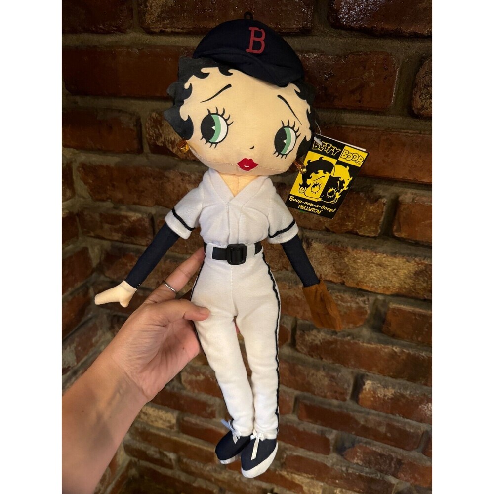 Betty Boop Plush Doll Kellytoy Baseball Betty 18 In With Original Tags